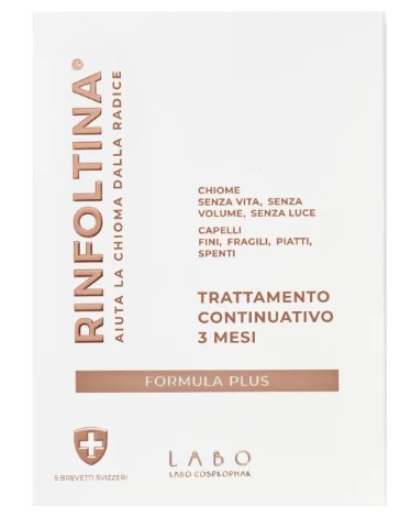 Rinfoltina formula plus per capelli di media lunghezza - 3 mesi di trattamento - flacone da 100 millilitri- Labo